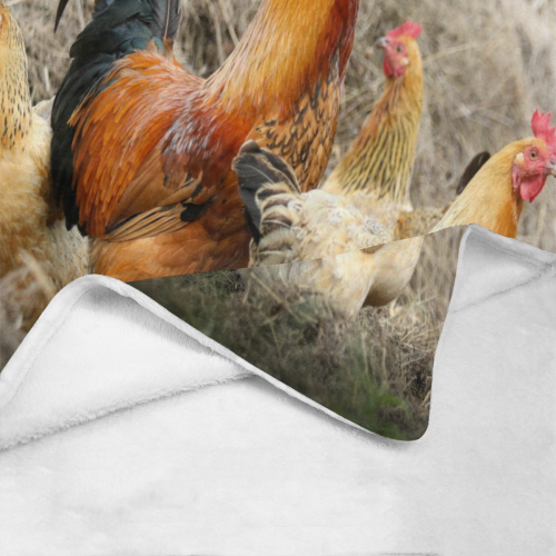 Farmside Roosters Ultra-Soft Micro Fleece Blanket 50"x60"