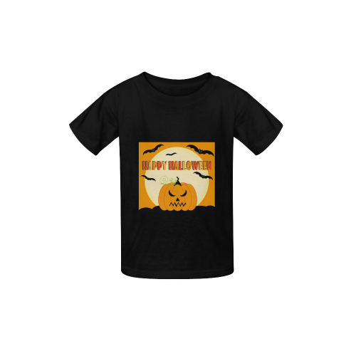 Happy Halloween Jack-O-Lantern Kid's  Classic T-shirt (Model T22)