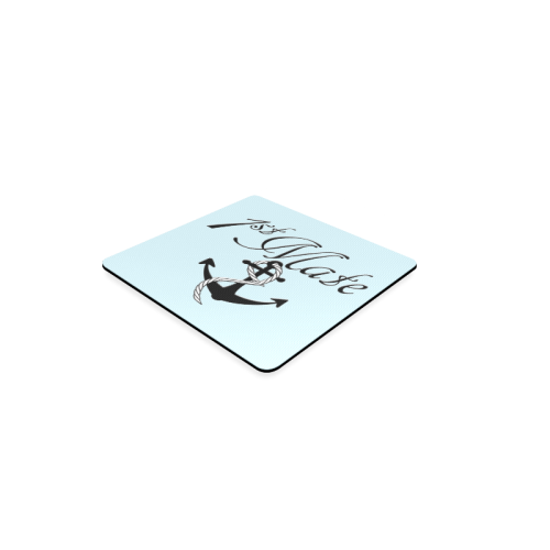 For the 1st Mate / Blie Square Coaster