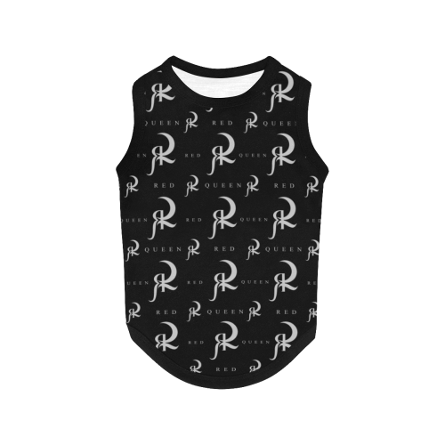 RED QUEEN GREY SYMBOL LOGO ALL OVER PRINT BLACK All Over Print Pet Tank Top