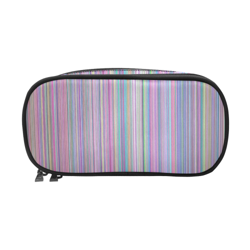 Broken TV screen rainbow stripe Pencil Pouch/Large (Model 1680)