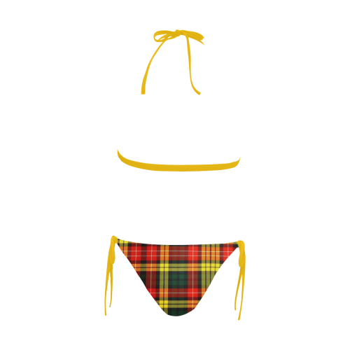 Buchanan Tartan Buckle Front Halter Bikini Swimsuit (Model S08)