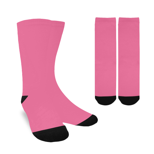 color French pink Women's Custom Socks