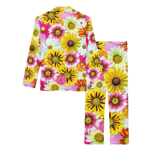 Spring Time Flowers 1 Women's Long Pajama Set