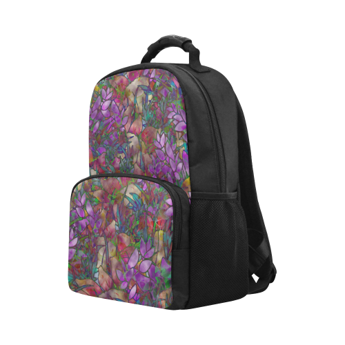 Floral Abstract Stained Glass G175 Unisex Laptop Backpack (Model 1663)