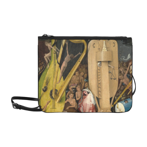 Hieronymus Bosch-The Garden of Earthly Delights (m Slim Clutch Bag (Model 1668)