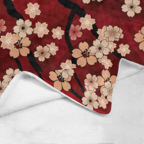 Sakura Breeze Ultra-Soft Micro Fleece Blanket 60"x80"