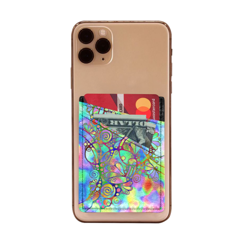 Sketching Art - Power Ornaments 2 Cell Phone Card Holder