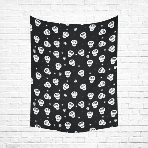 Star Skulls Cotton Linen Wall Tapestry 60"x 80"