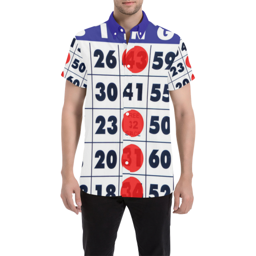 Bingo Men's All Over Print Short Sleeve Shirt (Model T53)