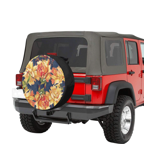 flowers #flowers #pattern #flora 32 Inch Spare Tire Cover