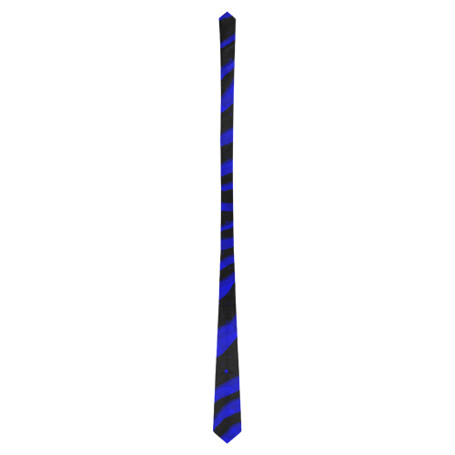Ripped SpaceTime Stripes - Blue Classic Necktie (Two Sides)