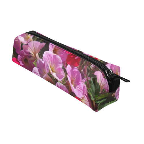 wonderful pink flower mix by JamColors Pencil Pouch/Small (Model 1681)