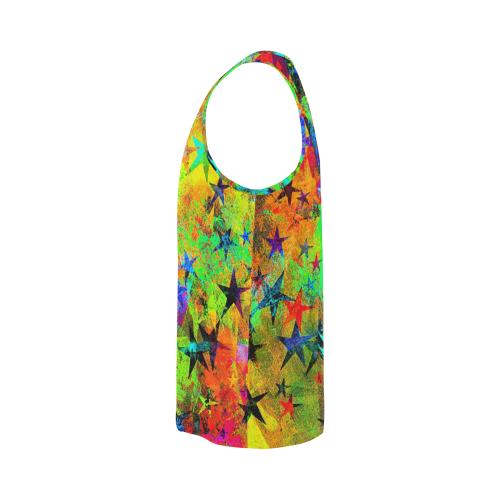stars and texture colors All Over Print Tank Top for Men (Model T43)