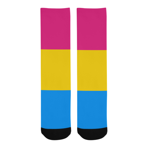 Pansexual Flag Men's Custom Socks