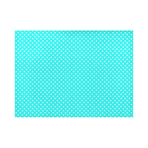 Baby blue polka dots Placemat 14’’ x 19’’