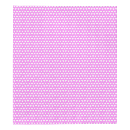 Pretty Pink Hearts Quilt 70"x80"