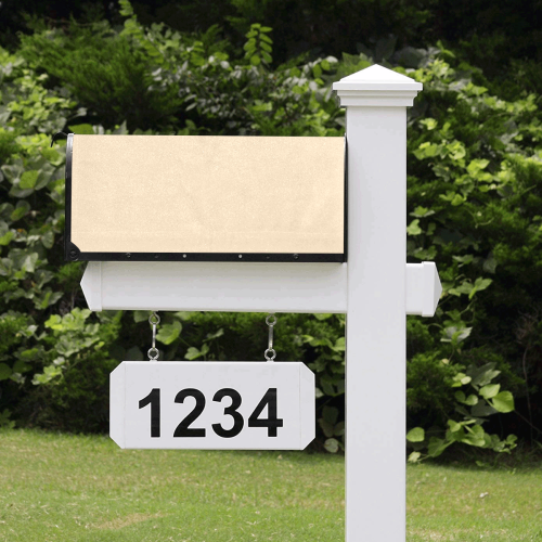 color bisque Mailbox Cover