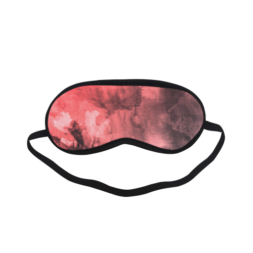 Red and Black Watercolour Sleeping Mask