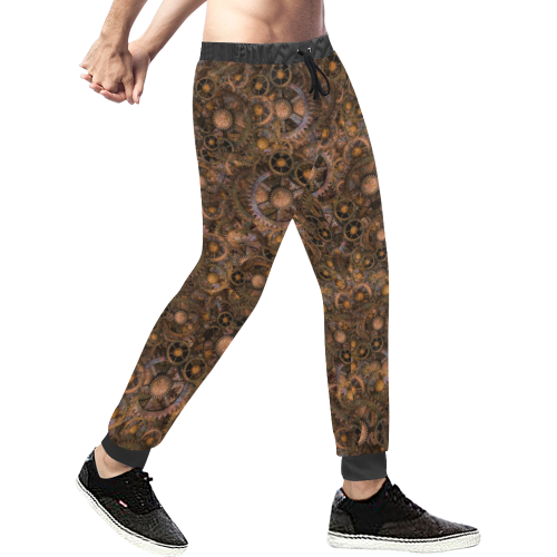Steampunk Cogs Size XS to 2XL Men's All Over Print Sweatpants (Model L11)