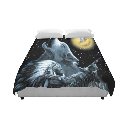 Embrace The Wolf Spirit Duvet Cover 86"x70" ( All-over-print)