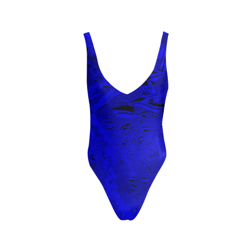 Blue Rain Sexy Low Back One-Piece Swimsuit (Model S09)