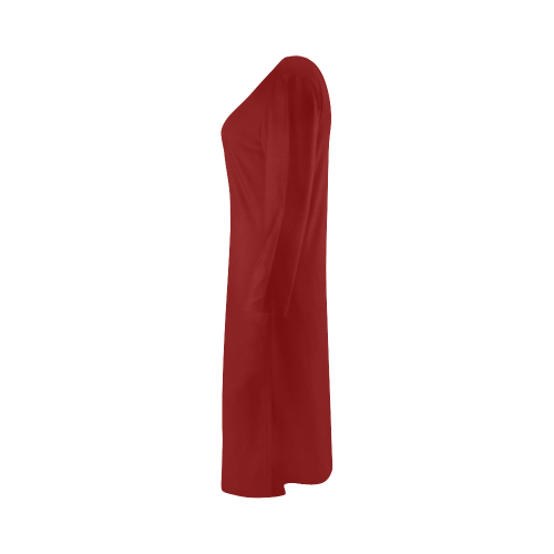 color maroon Bateau A-Line Skirt (D21)