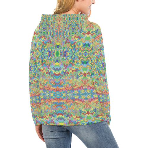 Surrey Hills Art Hoodie All Over Print Hoodie for Women (USA Size) (Model H13)
