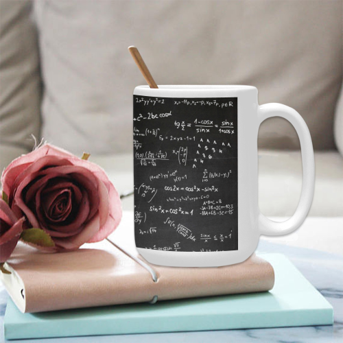 Mathematics Formulas Equations Numbers Custom Ceramic Mug (15OZ)