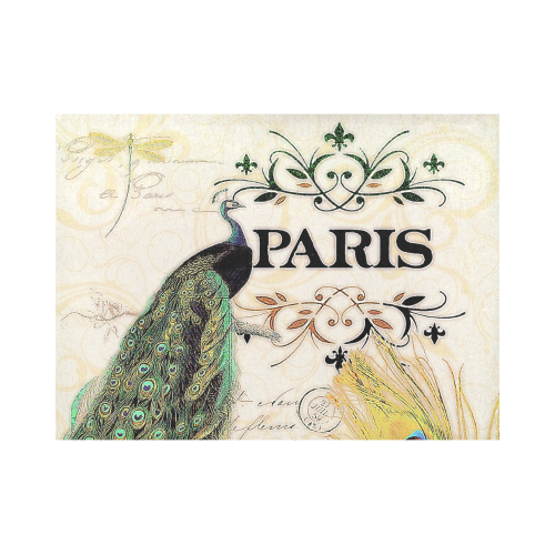 Paris Peacock Placemat 14’’ x 19’’ (Four Pieces)