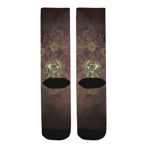 Steampunk Zodiac Twins Men's Custom Socks