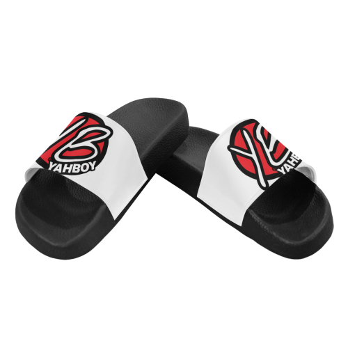 White Men's Slide Sandals (Model 057)