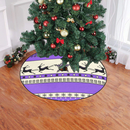 Christmas Ornaments Pattern III Christmas Tree Skirt 47" x 47"
