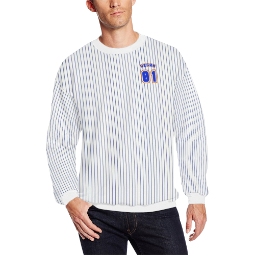No. 1 Vegan Men's Oversized Fleece Crew Sweatshirt/Large Size(Model H18)