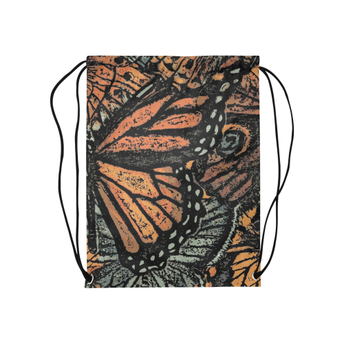 Monarch Collage Medium Drawstring Bag Model 1604 (Twin Sides) 13.8"(W) * 18.1"(H)