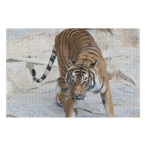 Tiger 1216 AJ by JamColors 1000-Piece Wooden Photo Puzzles
