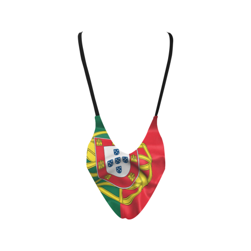 Portugal Flag Sexy Low Back One-Piece Swimsuit (Model S09)