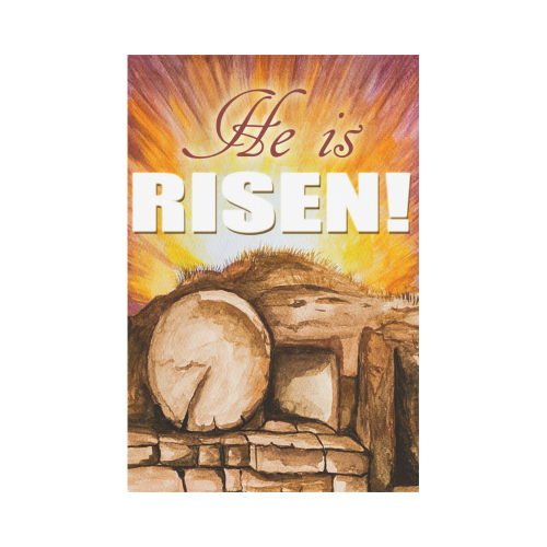 He is Risen Garden Flag 12‘’x18‘’（Without Flagpole）