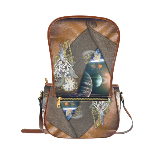 Our dimension of Time Saddle Bag/Small (Model 1649) Full Customization