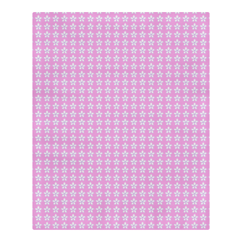 Tiny Dasies Pink White 3-Piece Bedding Set