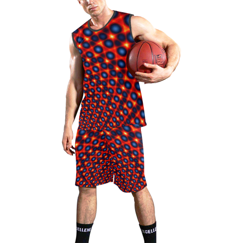 Techno All Over Print Basketball Uniform