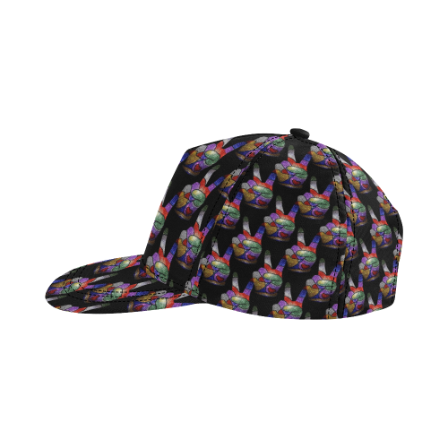 Glitter Peace by Nico Bielow All Over Print Snapback Hat D