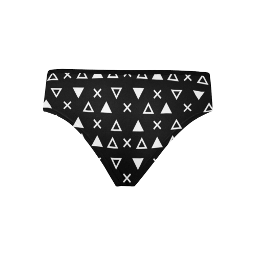 Geo Line Triangle Women's Hipster Panties (Model L33)