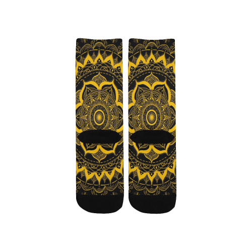 MANDALA SUNSHINE Kids' Custom Socks