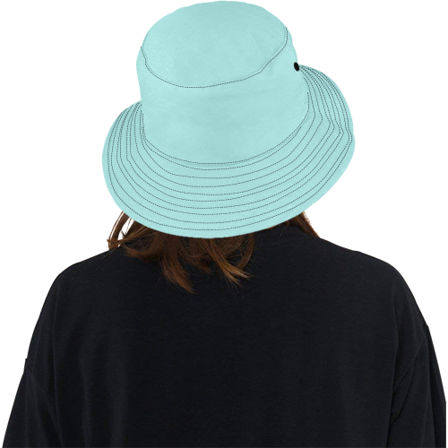 color pale turquoise All Over Print Bucket Hat