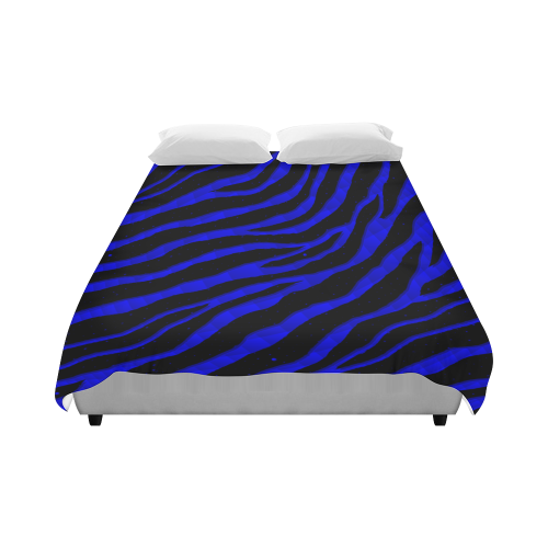 Ripped SpaceTime Stripes - Blue Duvet Cover 86"x70" ( All-over-print)