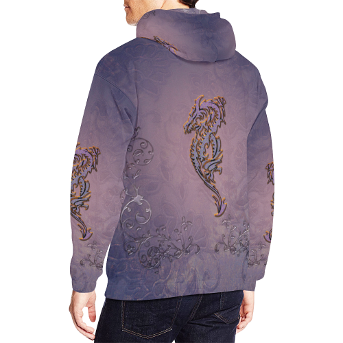 Awesome chinese dragon All Over Print Hoodie for Men/Large Size (USA Size) (Model H13)