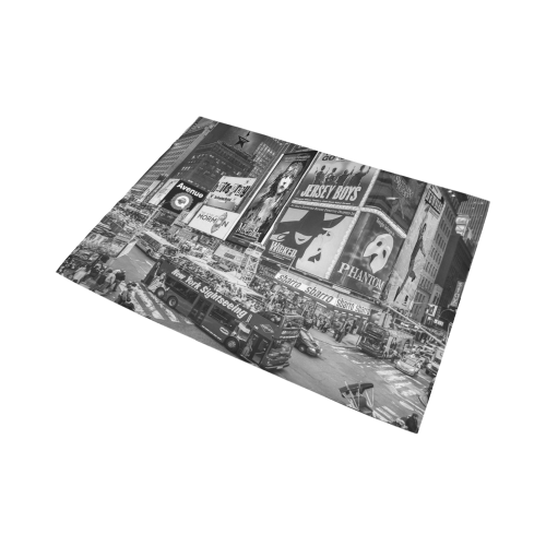 Times Square II Special Edition II (B&W) Area Rug7'x5'