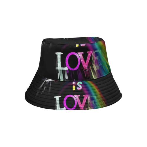 Love is Love Popart by Nico Bielow All Over Print Bucket Hat