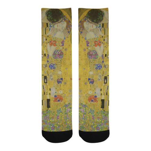 The Kiss by Gustav Klimt Men's Custom Socks